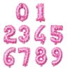 Ballon - Folie - 0 - Pink Med Hjerter - Image 2