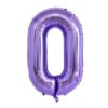 Ballon - Folie - 0 - Lilla - 100 Cm.