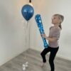 Ballon - Folie - Kølle - Blå Med Stjerner
