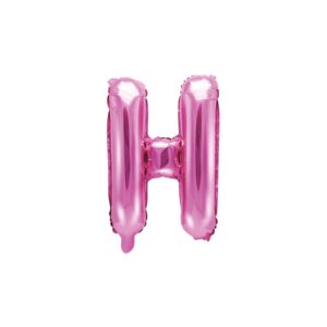 Folie - Ballon - H - Pink - 35 cm.