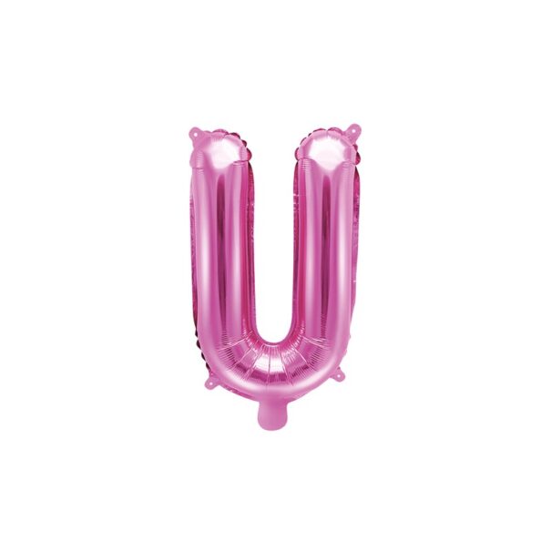 Folie - Ballon - U - Pink - 35 cm.