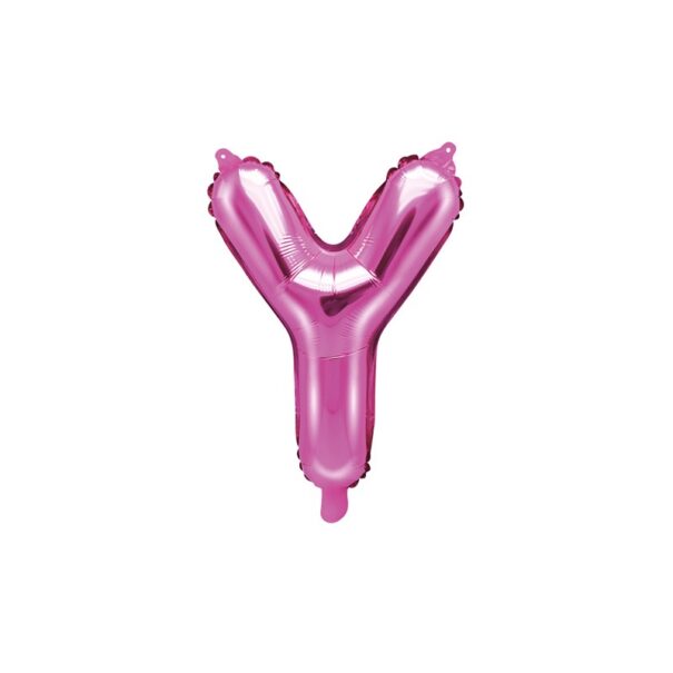 Folie - Ballon - Y - Pink - 35 cm.