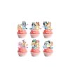 Cupcake Toppers - Bluey - 24 stk.