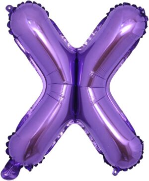 Ballon - Folie - X - Lilla