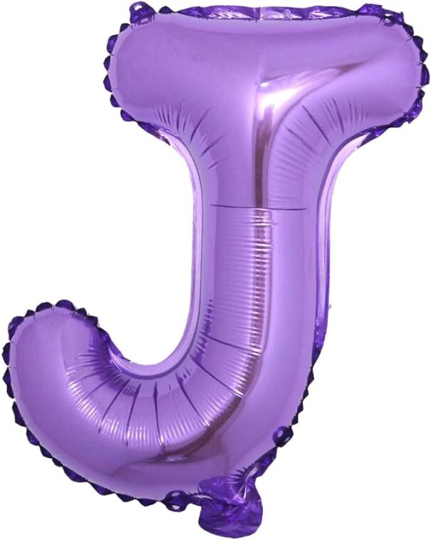 Ballon - Folie - J - Lilla