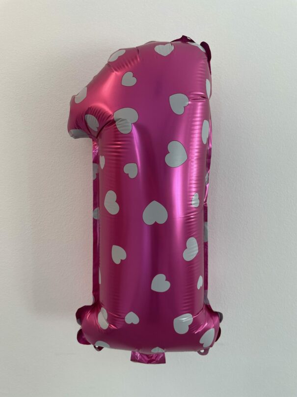 Ballon - Folie - 1 - Pink Med Hjerter