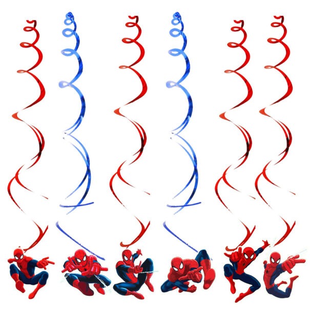 Hvirvler - Spiderman - 6 Stk.