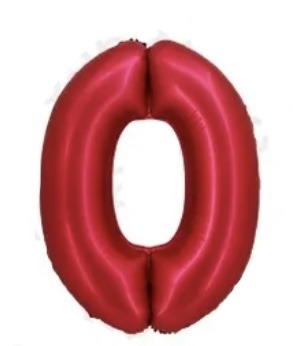 Ballon - Folie - 0 - Rød