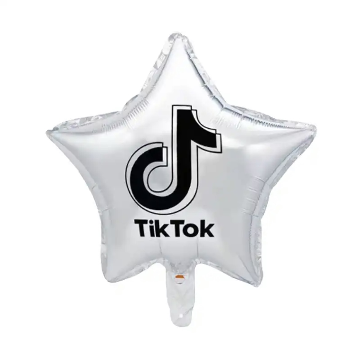 Ballon - Folie - Tiktok - Sølv - 45 cm.