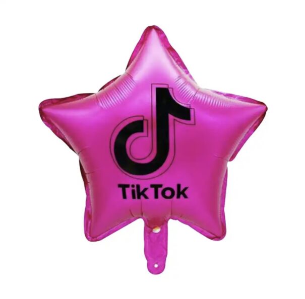Ballon - Folie - Tiktok - Pink - 45 cm.