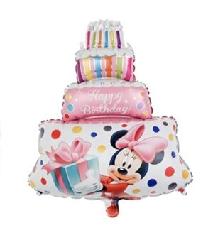 Folie - Ballon - Minnie Mouse Lagkage