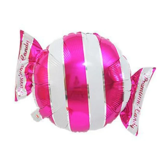Ballon - Folie - Bolcher - Striber Pink