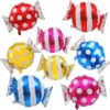Ballon - Folie - Bolcher - Prikker Gul - Image 2