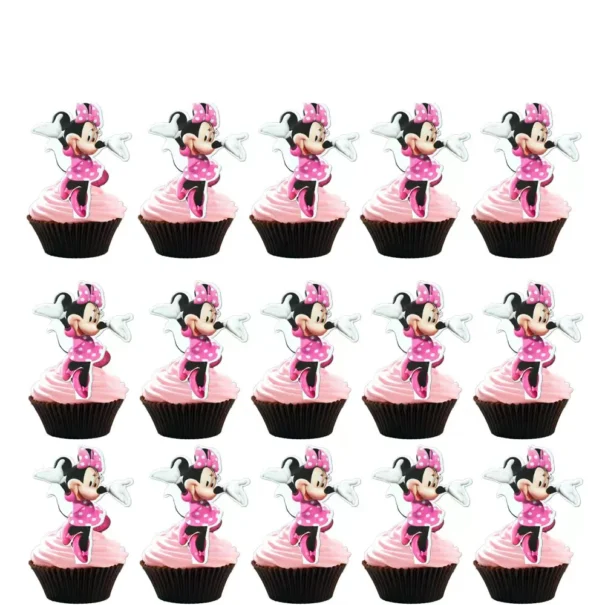 Cupcake Toppers - Minnie Mouse - 20 Stk.