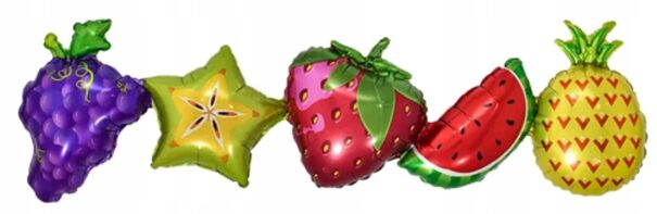 Ballon - Folie - Guirlande - Frugt