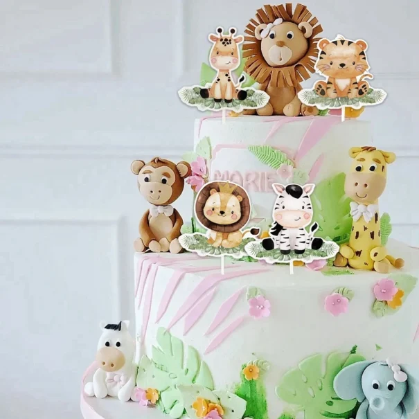 Cupcake Toppers - Jungle Dyr - Image 4