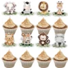 Cupcake Toppers - Jungle Dyr - Image 2
