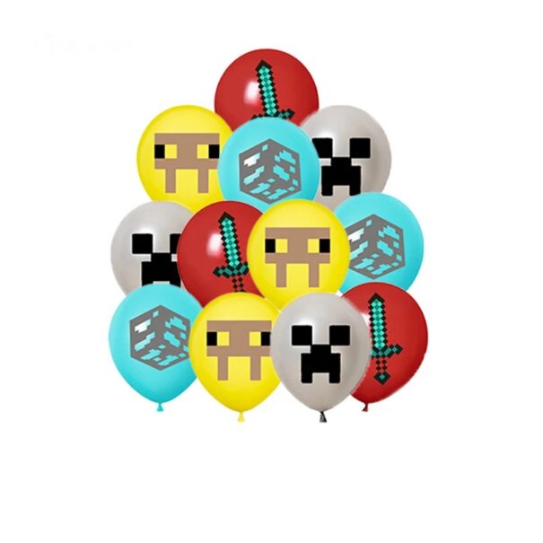 Balloner - Minecraft - 6 Stk.