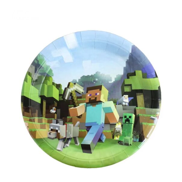 Tallerkner - Minecraft - 10 Stk.