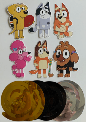 Hvirvler - Bluey - 6 Stk.