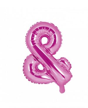 Folie Ballon - & - Pink - 35 cm.