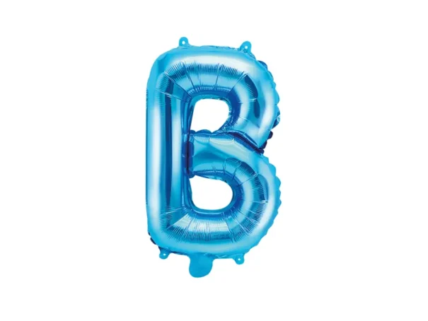 Folie Ballon - B - Blå - 35 cm.