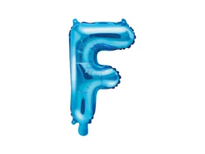 Folie Ballon - F - Blå - 35 cm.