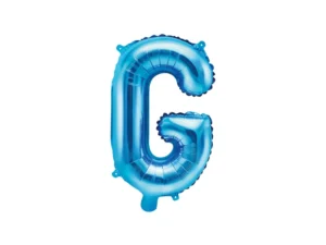 Folie Ballon - G - Blå - 35 cm.