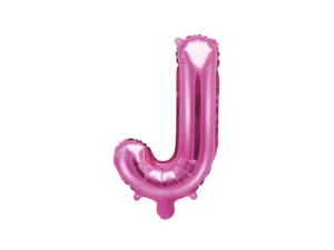 Folie Ballon - J - Pink - 35 cm.