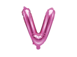 Folie Ballon - V - Pink - 35 cm.