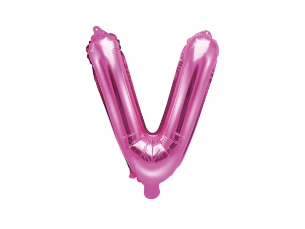 Folie Ballon - V - Pink - 35 cm.