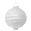 Rislampe Med Lys - Hvid - 20 cm.