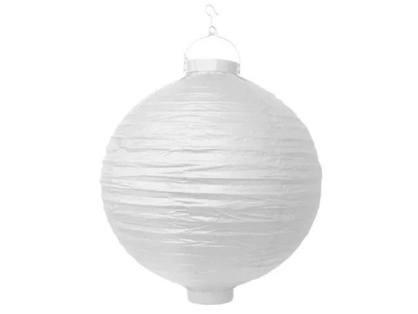 Rislampe Med Lys - Hvid - 20 cm.