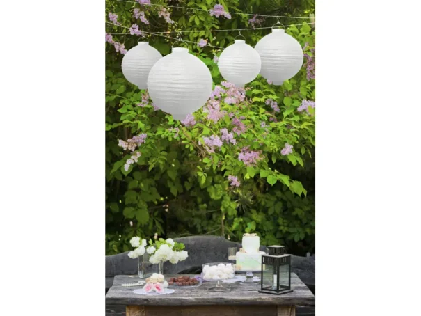 Rislampe Med Lys - Hvid - 20 cm. - Image 2