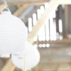 Rislampe Med Lys - Hvid - 20 cm. - Image 4