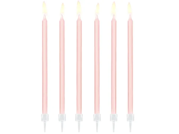 Kagelys - Lys Pink - 12 stk