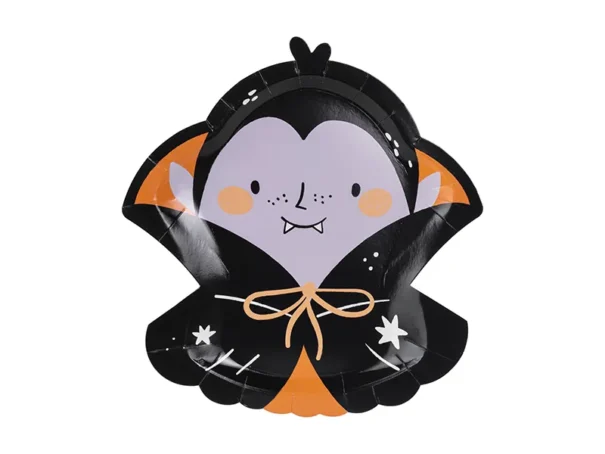 Halloween - Tallerkner - Dracula - 6 Stk.