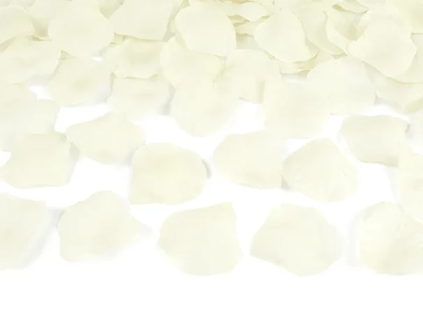 Konfettirør - Creme Farvet Rosenblade - 80 Cm. - Image 2
