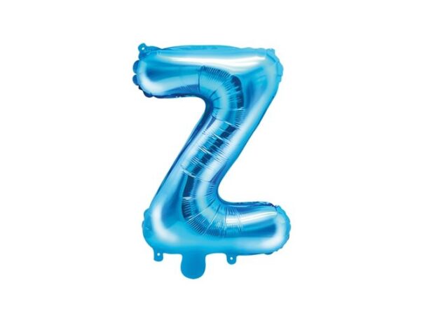 Folie Ballon - Z - Blå - 35 cm.