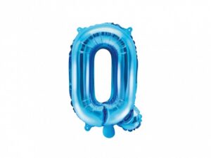 Folie ballon - Q - Blå - 35 cm.