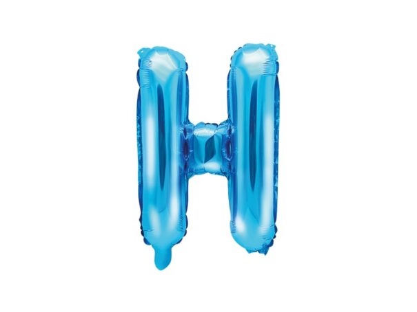 Folie Ballon  - H - Blå - 35 cm.